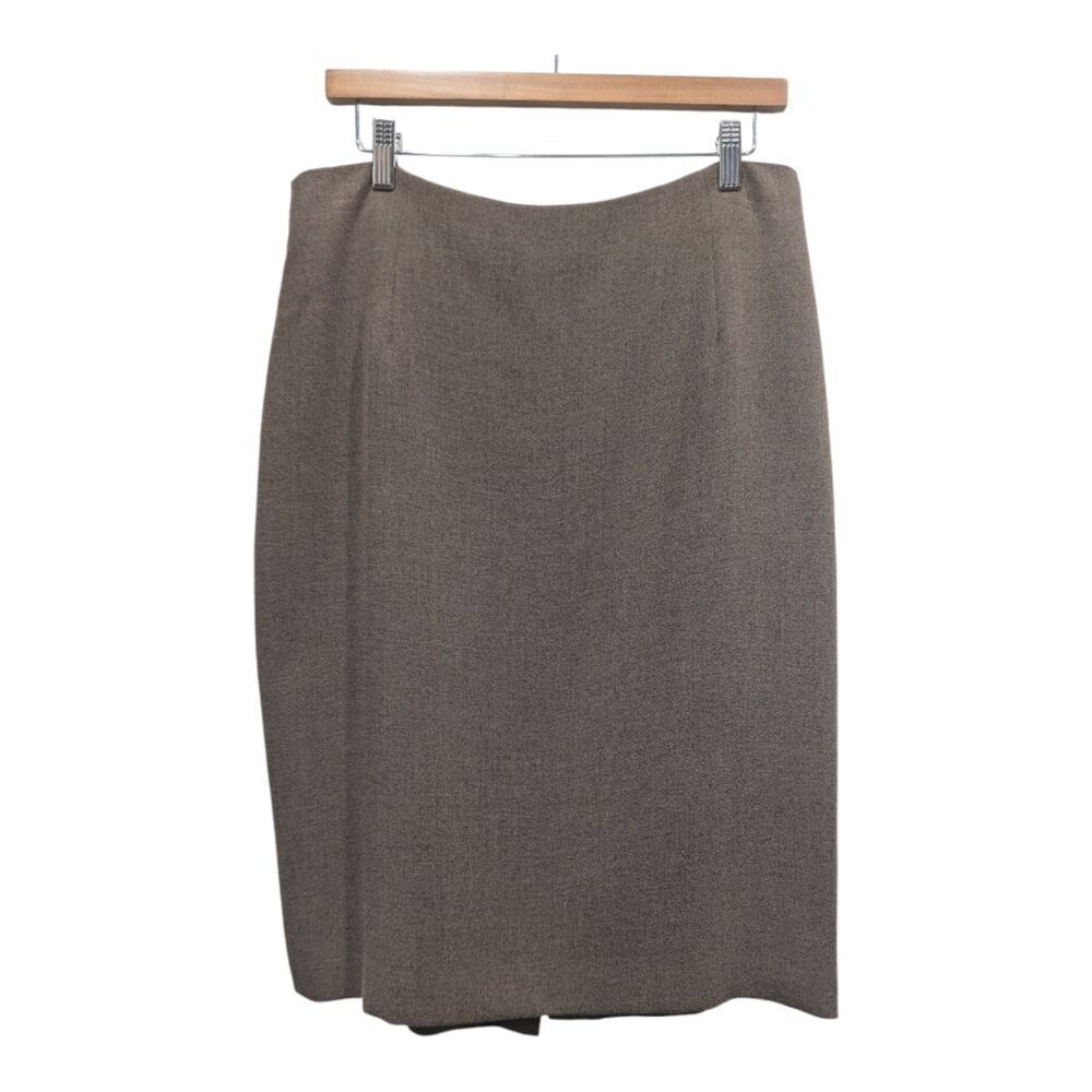 Vintage Garfield & Marks Marled Brown Straight Pencil Midi Skirt, 12
